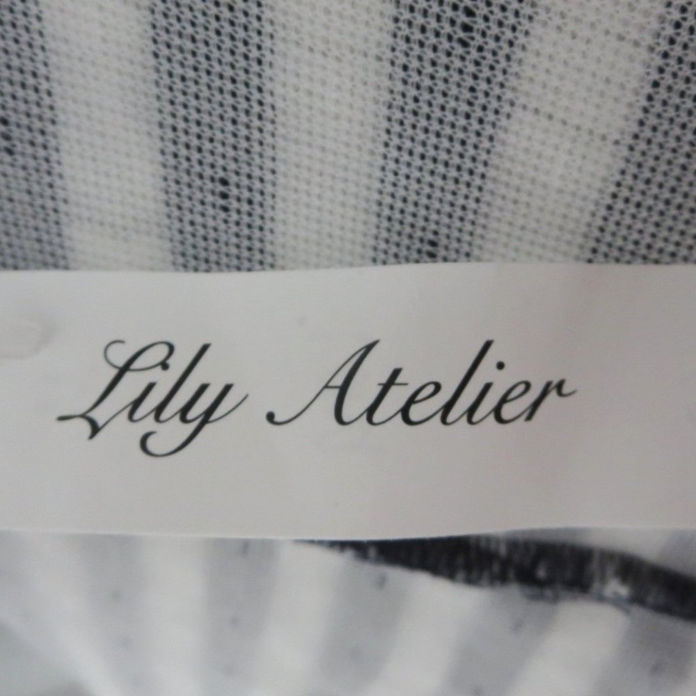 New JUDE Zip Front Hooded Striped Navy White Jacket Dolman Batwing Pockets NWT - Picture 13 of 14